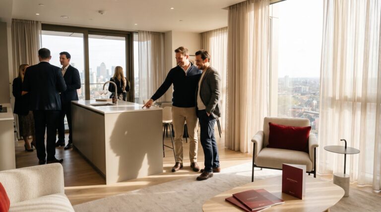 Lançamento imobiliário — apartamento decorado