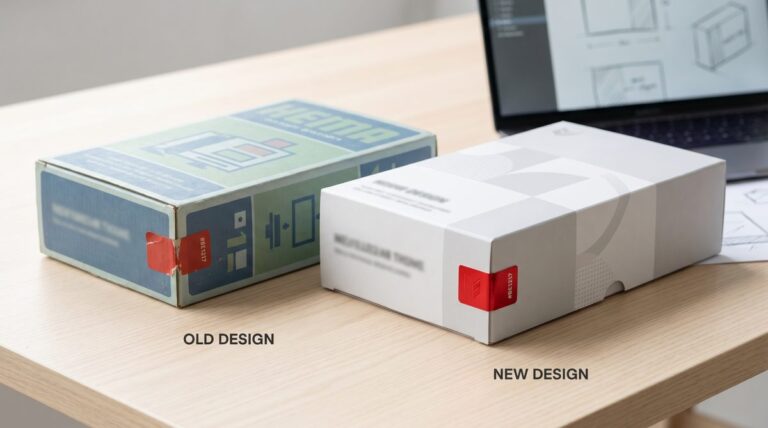 Rebranding de embalagem — antes e depois
