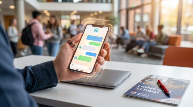 Atendimento por secretária de IA no WhatsApp de uma escola